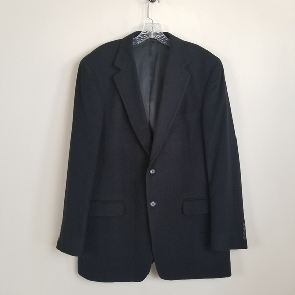 Signature Design by Lanzetti Cashmere Blend Blazer Jacket Size 44L
